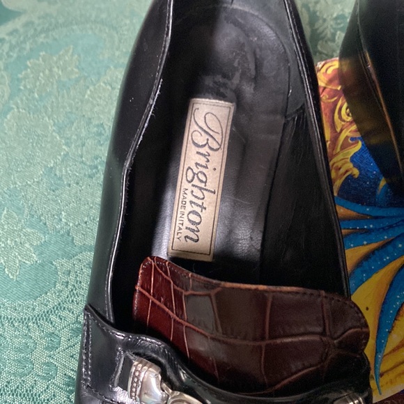 Vintage Brighton women’s Italian leather loafers S- 8 1/5 - Picture 4 of 10